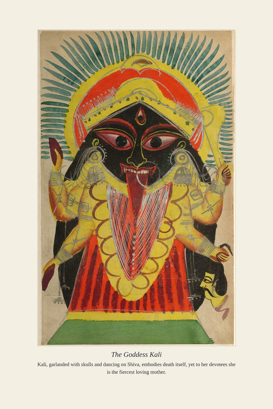The Goddess Kali — antique art print