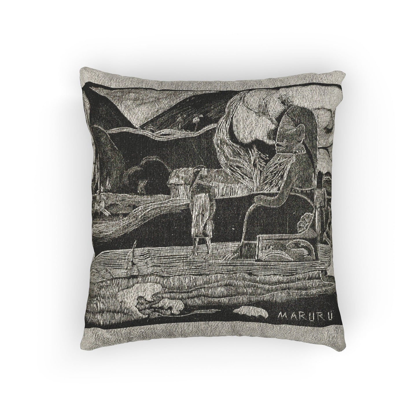 Paul Gauguin - Maruru (Offerings of Gratitude), from the Noa Noa Suite | Woven Pillow
