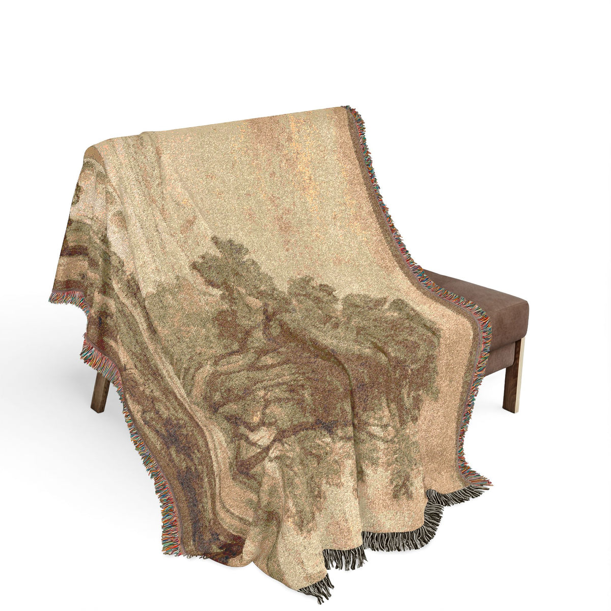 A Wooded River Landscape — Lorrain Tapestry Blanket