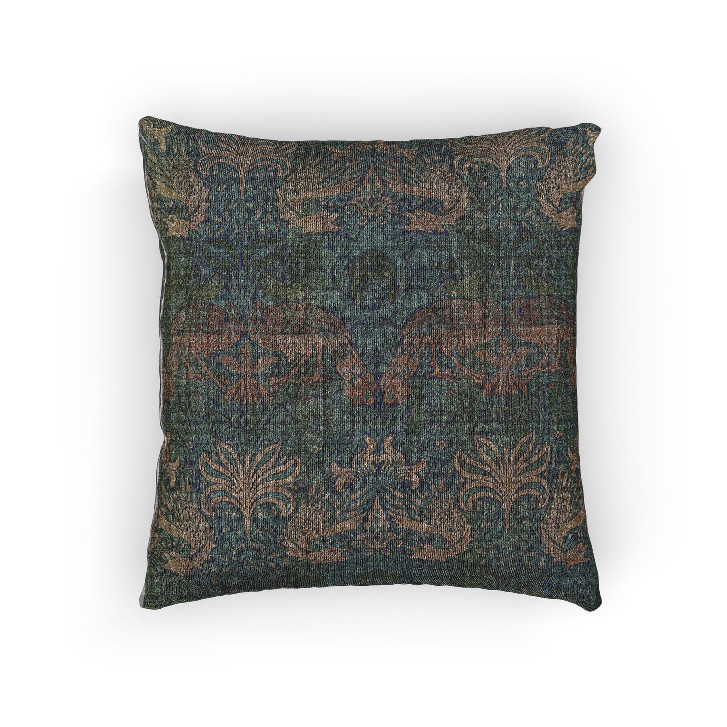 127_peacock-and-dragon | Woven Pillow