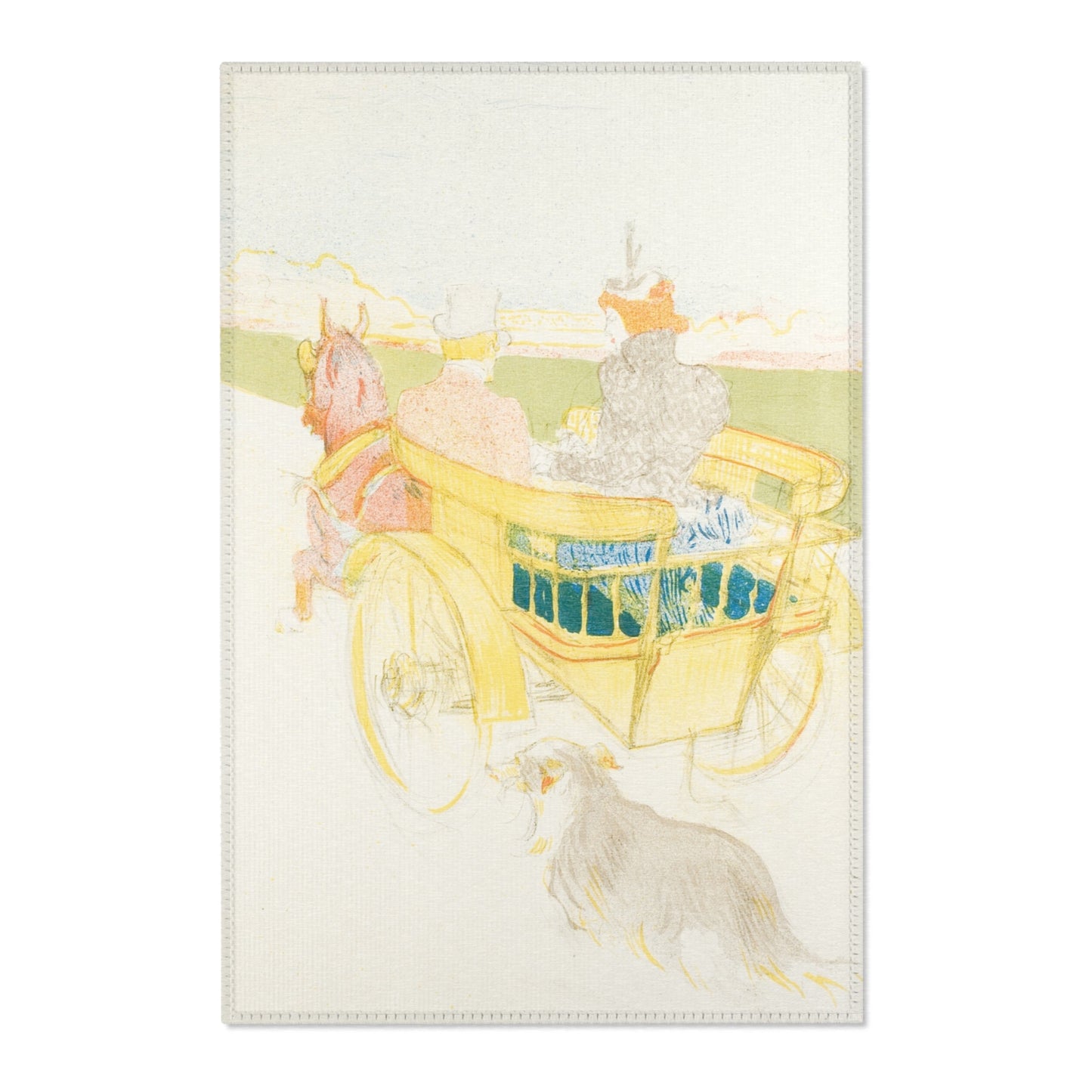 Henri de Toulouse-Lautrec - A Drive in the Country | Area Rug