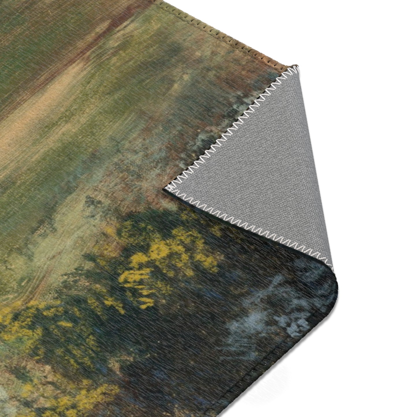 Hilaire Germain Edgar Degas - Landscape with Smokestacks | Area Rug