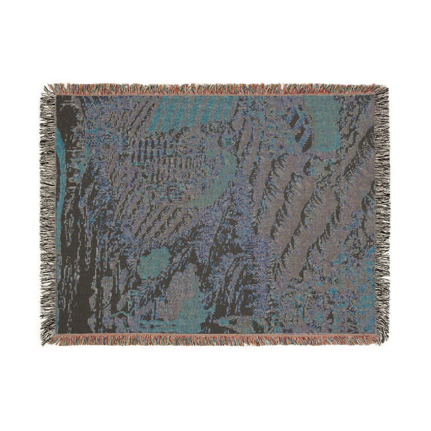 The Fierce Battle of Red Cliff Woven Throw Blanket