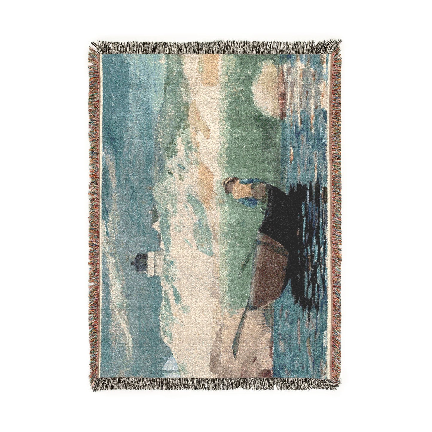 Winslow Homer - Boy in Boat, Gloucester | Woven Tapestry Blanket