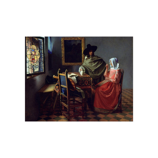 The Glass of Wine — Johannes Vermeer Fine Art Poster