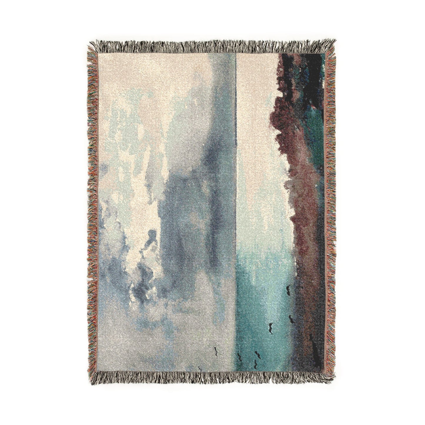 Winslow Homer - Breaking Storm, Coast of Maine | Woven Tapestry Blanket