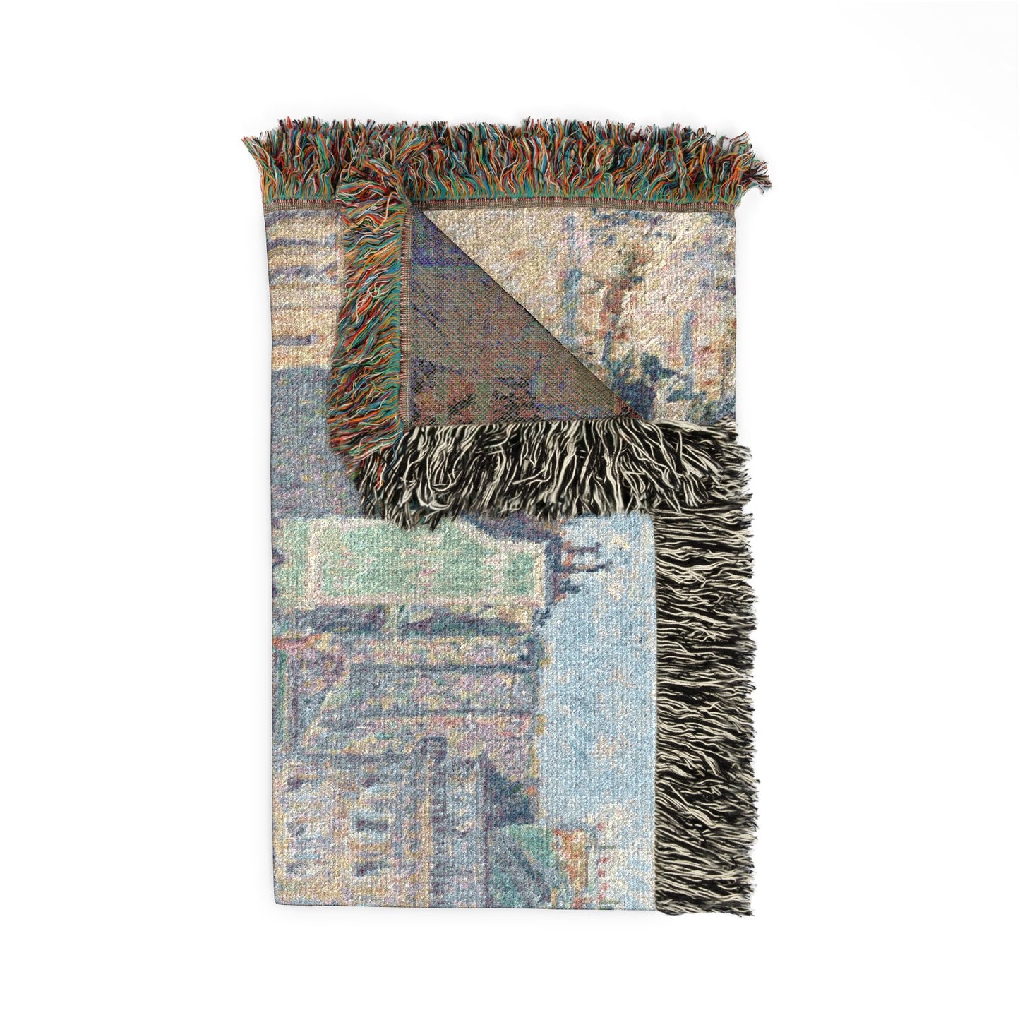 Camille Pissarro - The Place du Havre, Paris | Woven Tapestry Blanket