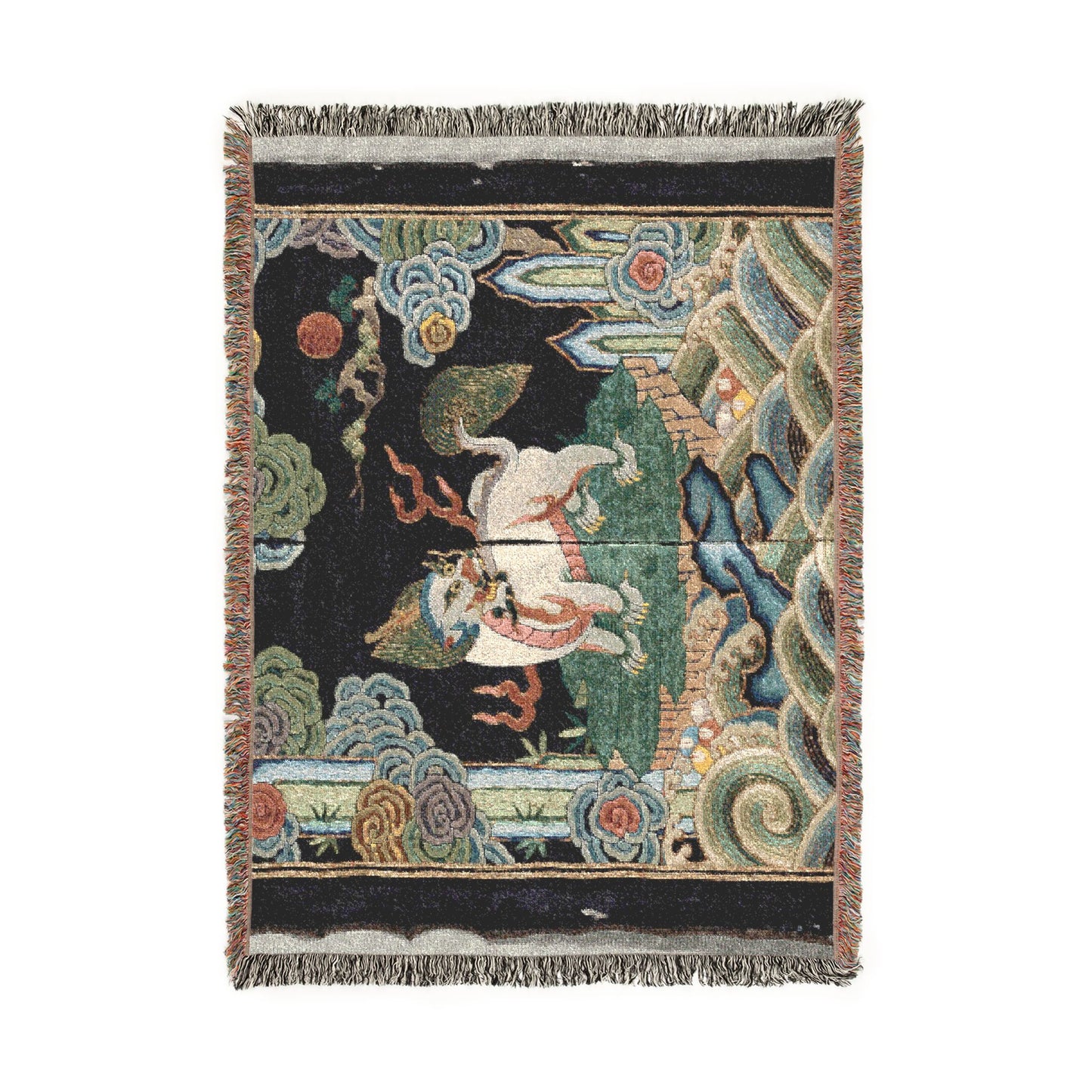 130_rank-badge-buzi | Woven Tapestry Blanket