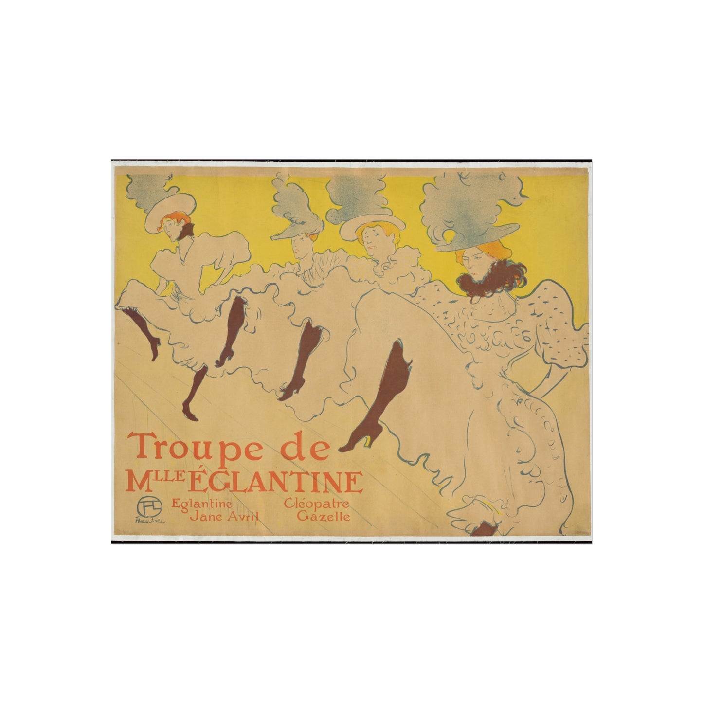 Henri de Toulouse-Lautrec - Mademoiselle Eglantine's Troupe | Fine Art Poster