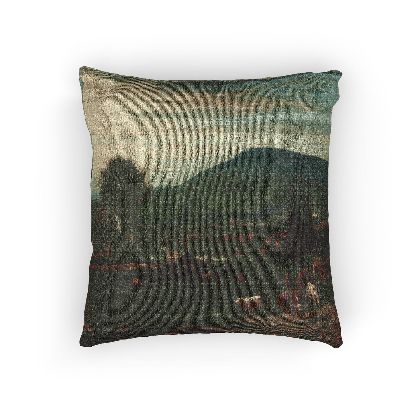 George Inness - Summer in the Catskills | Woven Pillow