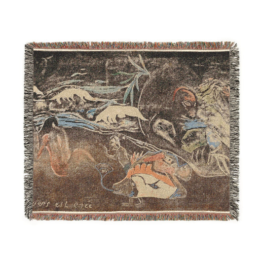 The Universe Is Being Created — Gauguin Tapestry Blanket