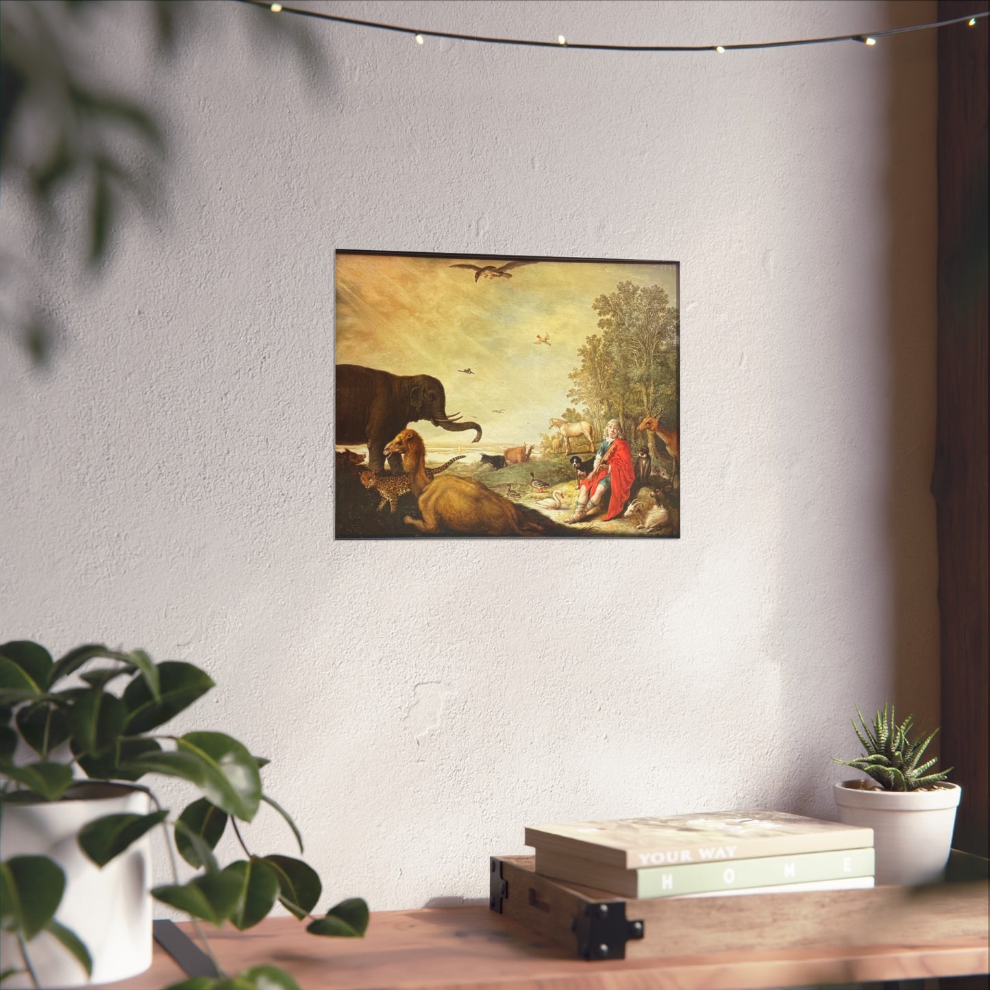 Dessau, Anhaltische Gemäldegalerie, Aelbert Jacobsz. Cuyp, Orpheus und die Tiere | Fine Art Poster