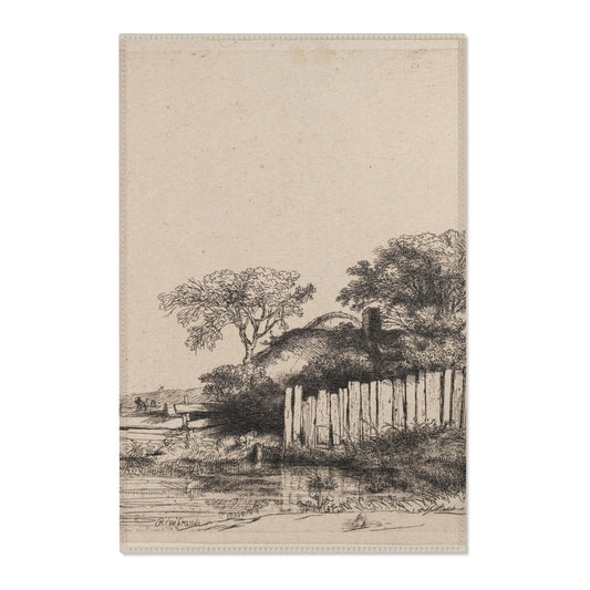 A Cottage with White Paling — Rembrandt Area Rug