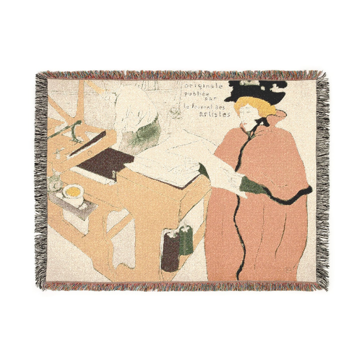 Henri de Toulouse-Lautrec - Cover for the first album of L'Estampe originale | Woven Tapestry Blanket