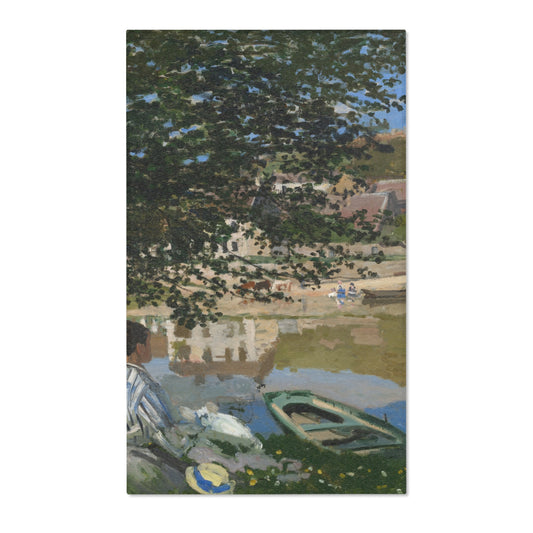On the Bank of the Seine, Bennecourt — Monet Area Rug