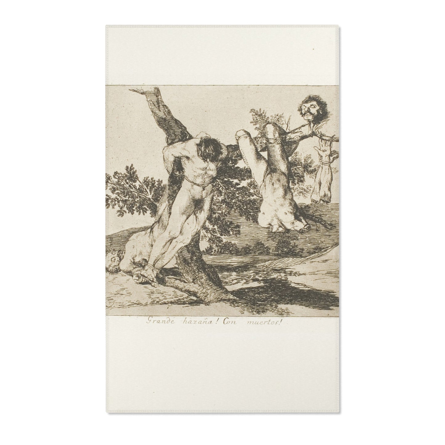 Francisco José de Goya y Lucientes - A Heroic Feat! With Dead Men!, plate 39 from The Disasters of War | Area Rug