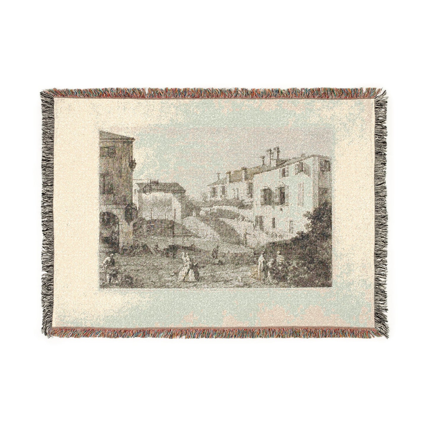 Canaletto - Le Porte Del Dolo, from Vedute | Woven Tapestry Blanket