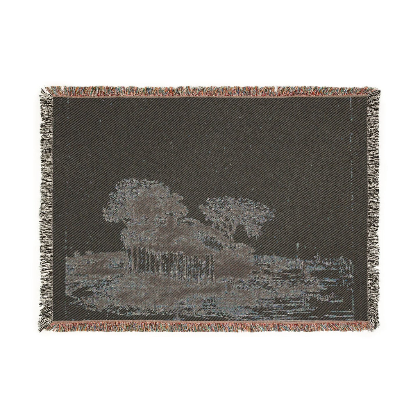 Rembrandt van Rijn - A Cottage with White Paling | Woven Tapestry Blanket