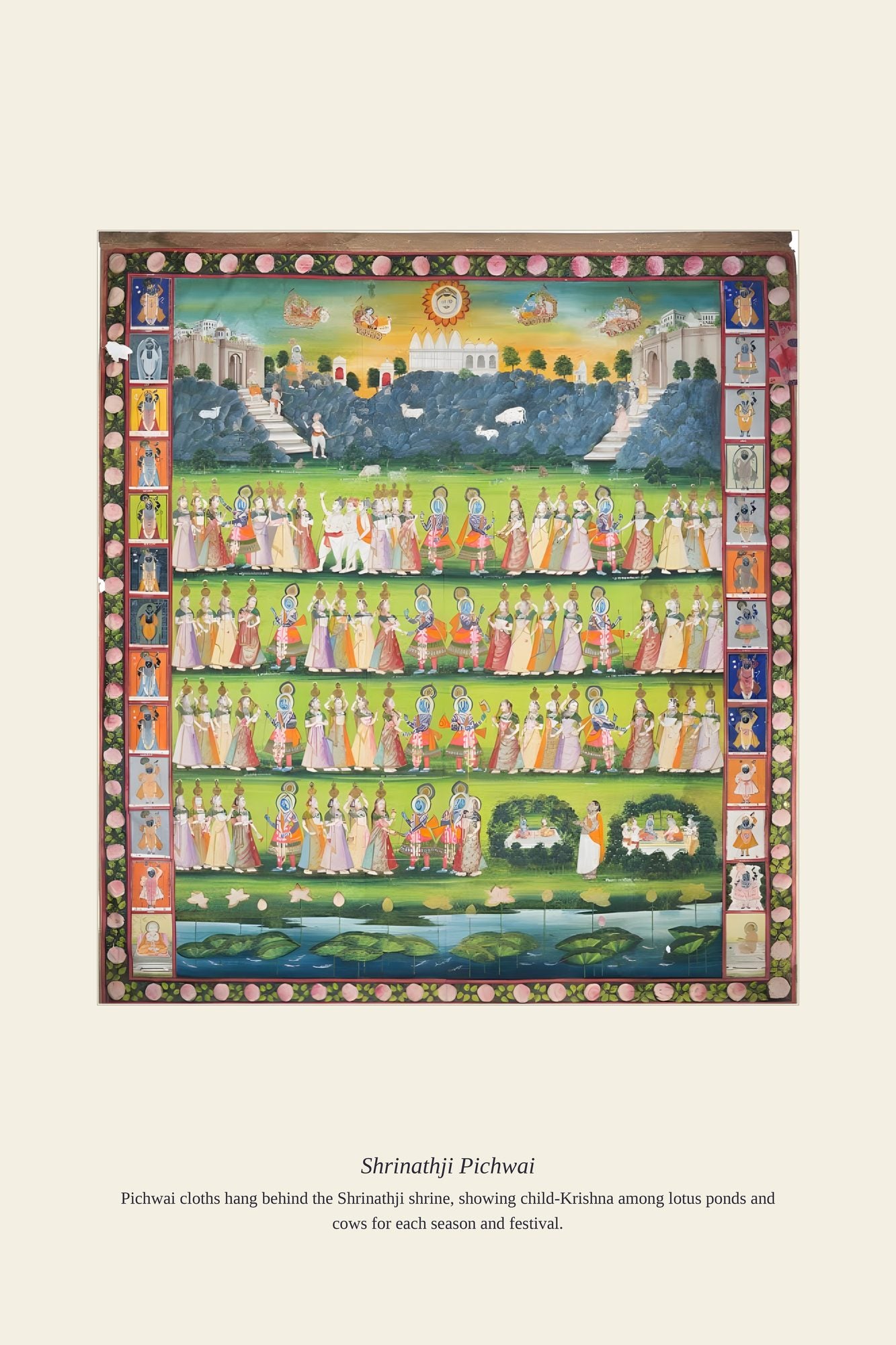 Shrinathji Pichwai — antique art print