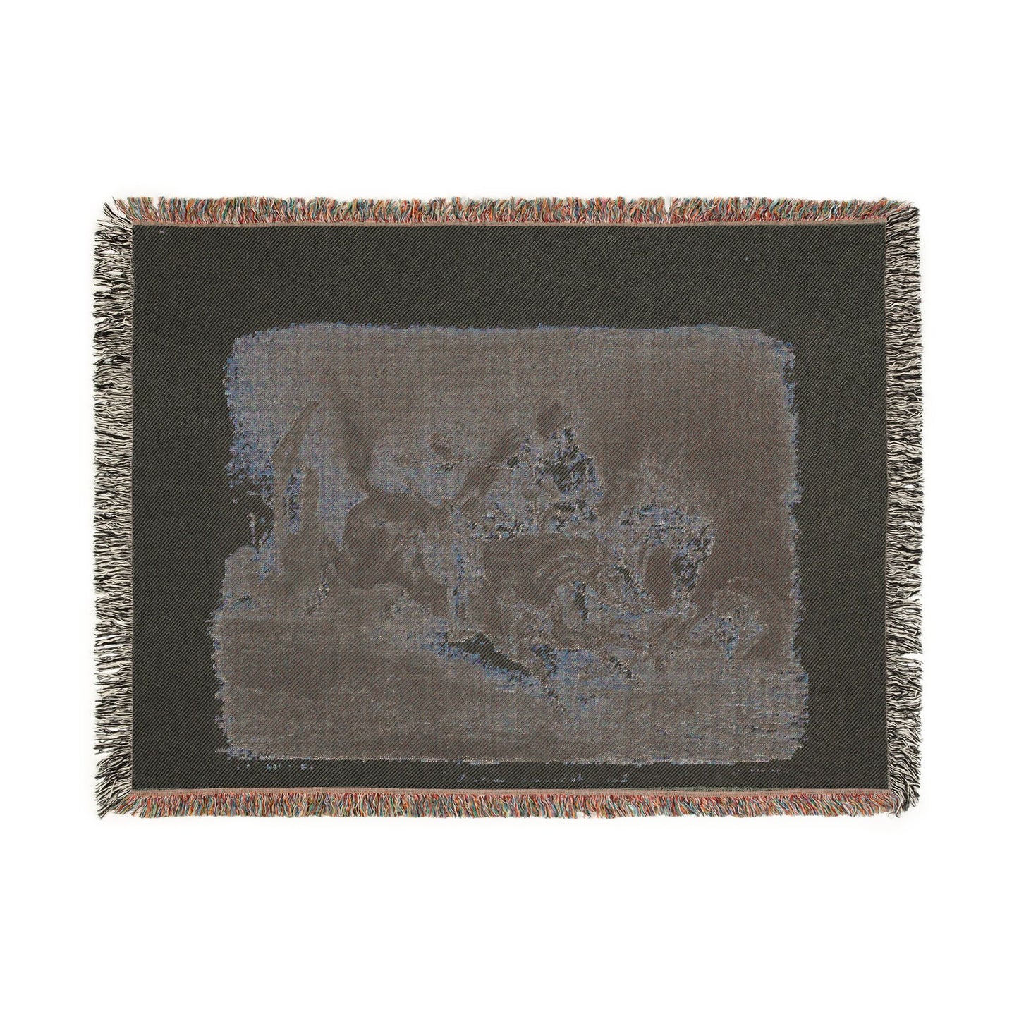 Eugène Delacroix - Faust and Mephistopheles Galloping Through the Night of the Witches' Sabbath | Tapestry Blanket