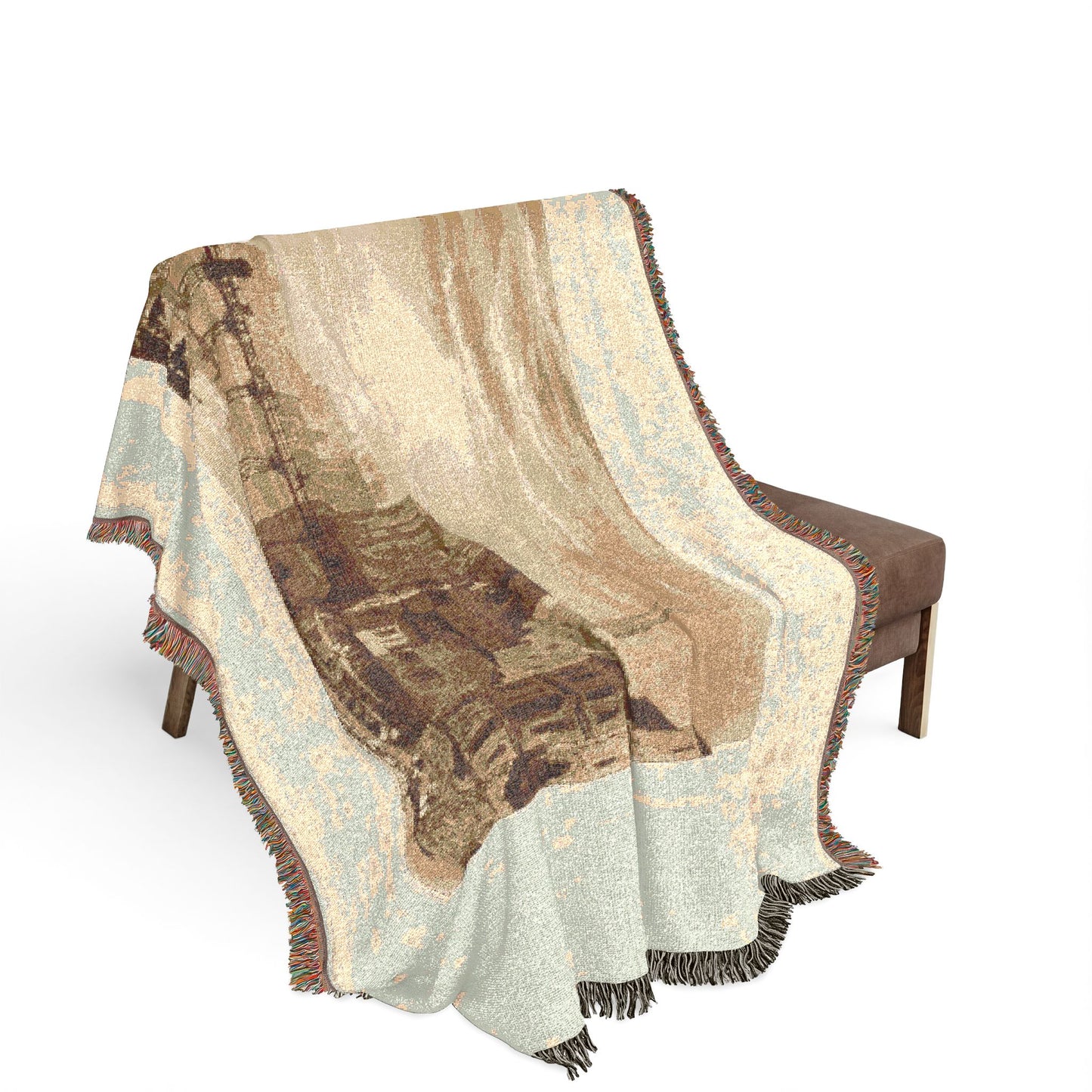 Joseph Mallord William Turner - Basle, plate 5 from Liber Studiorum | Woven Tapestry Blanket