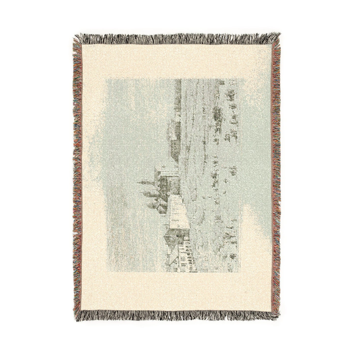 Canaletto - S. Giustina in prà della Vale, from Vedute | Woven Tapestry Blanket