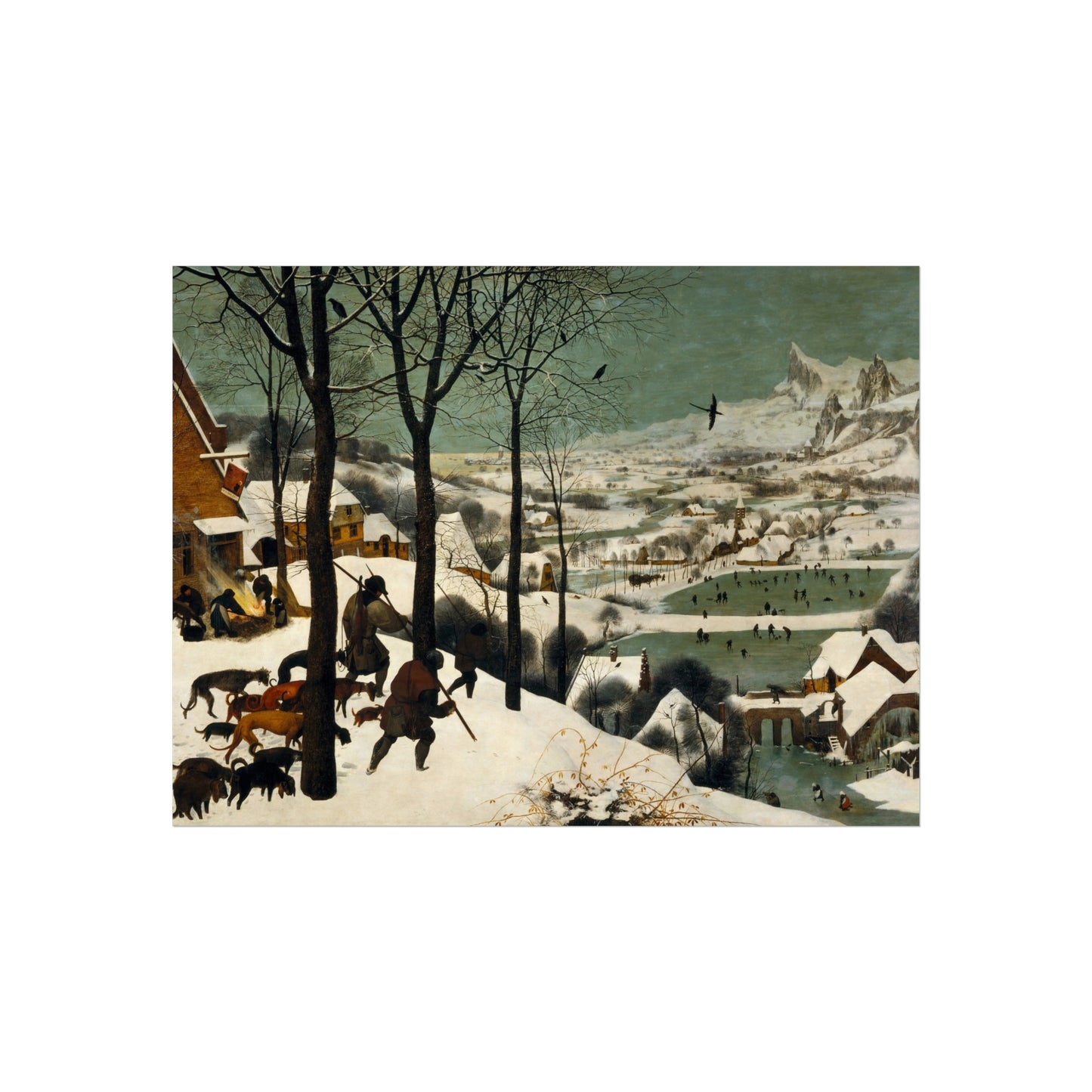 Pieter Bruegel the Elder - Hunters in the Snow (Winter) - Google Art Project | Fine Art Poster