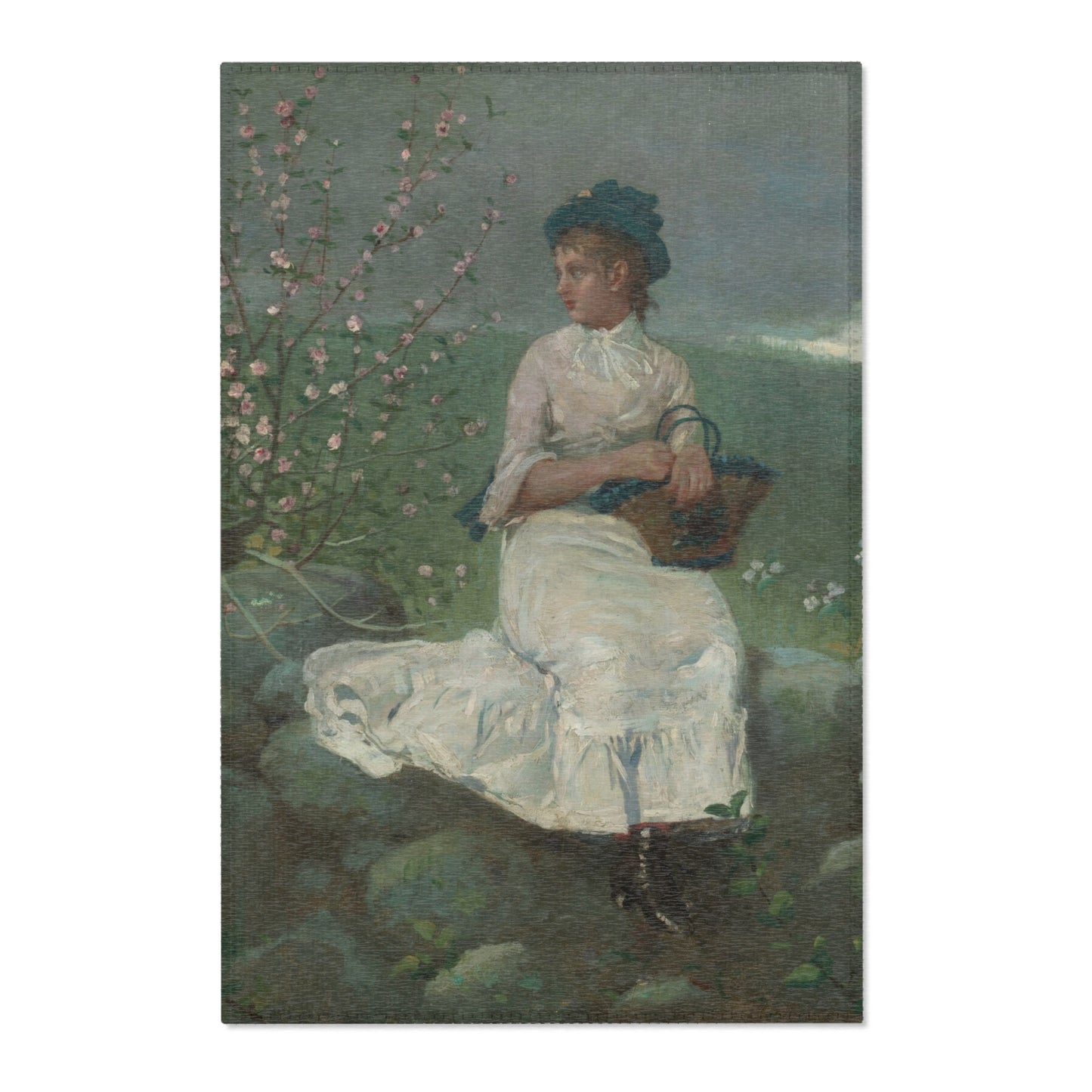 Winslow Homer - Peach Blossoms | Area Rug