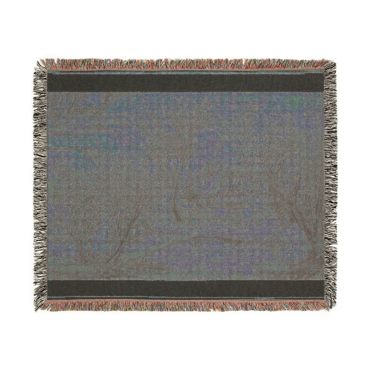 115_new-year-s-day-in-a-village-at-stone-lake | Woven Tapestry Blanket