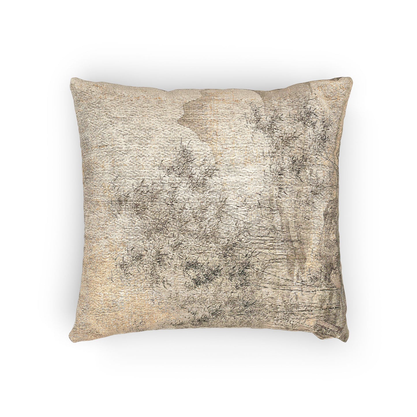 110_a-solitary-crane-in-the-bamboo-grove | Woven Pillow