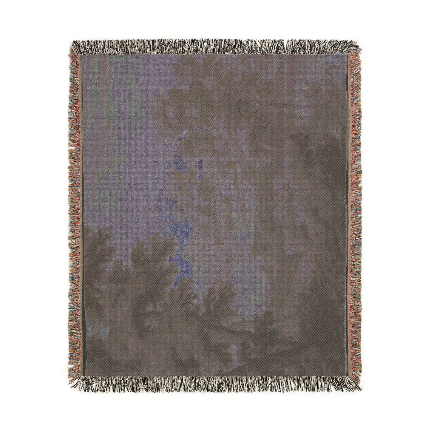 School of Nicolas Poussin - Italianate Landscape with Castle, Trees and Water in Foreground | Woven Tapestry Blanket