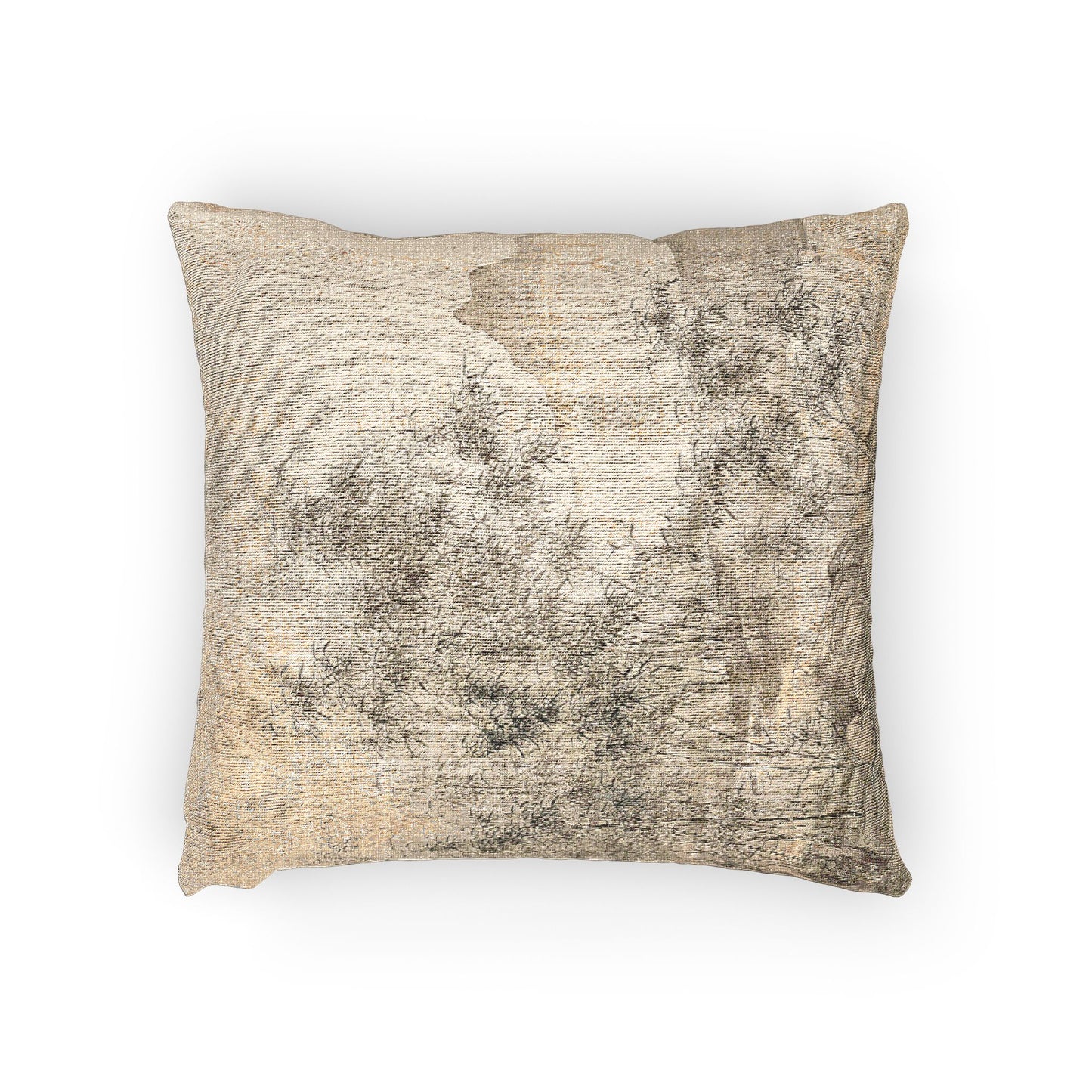 110_a-solitary-crane-in-the-bamboo-grove | Woven Pillow