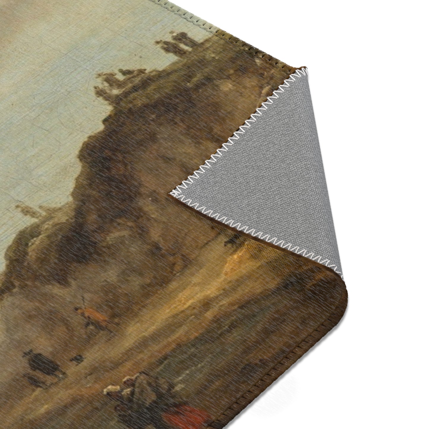Naar Jacob van Ruisdael - Beach View - 154 - Mauritshuis | Area Rug