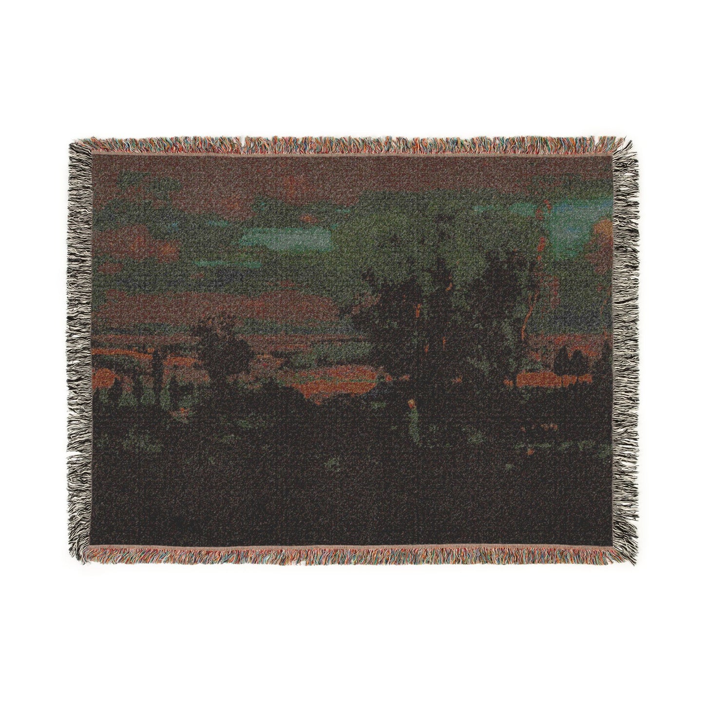 George Inness - Twilight in Italy | Woven Tapestry Blanket