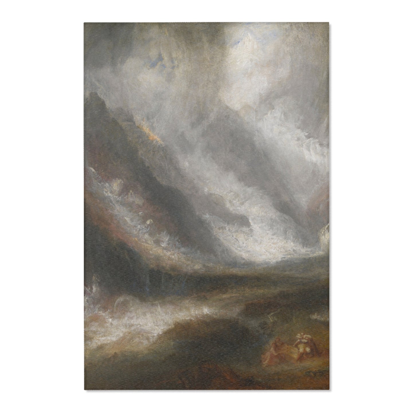 Joseph Mallord William Turner - Valley of Aosta Snowstorm, Avalanche, and Thunderstorm | Area Rug