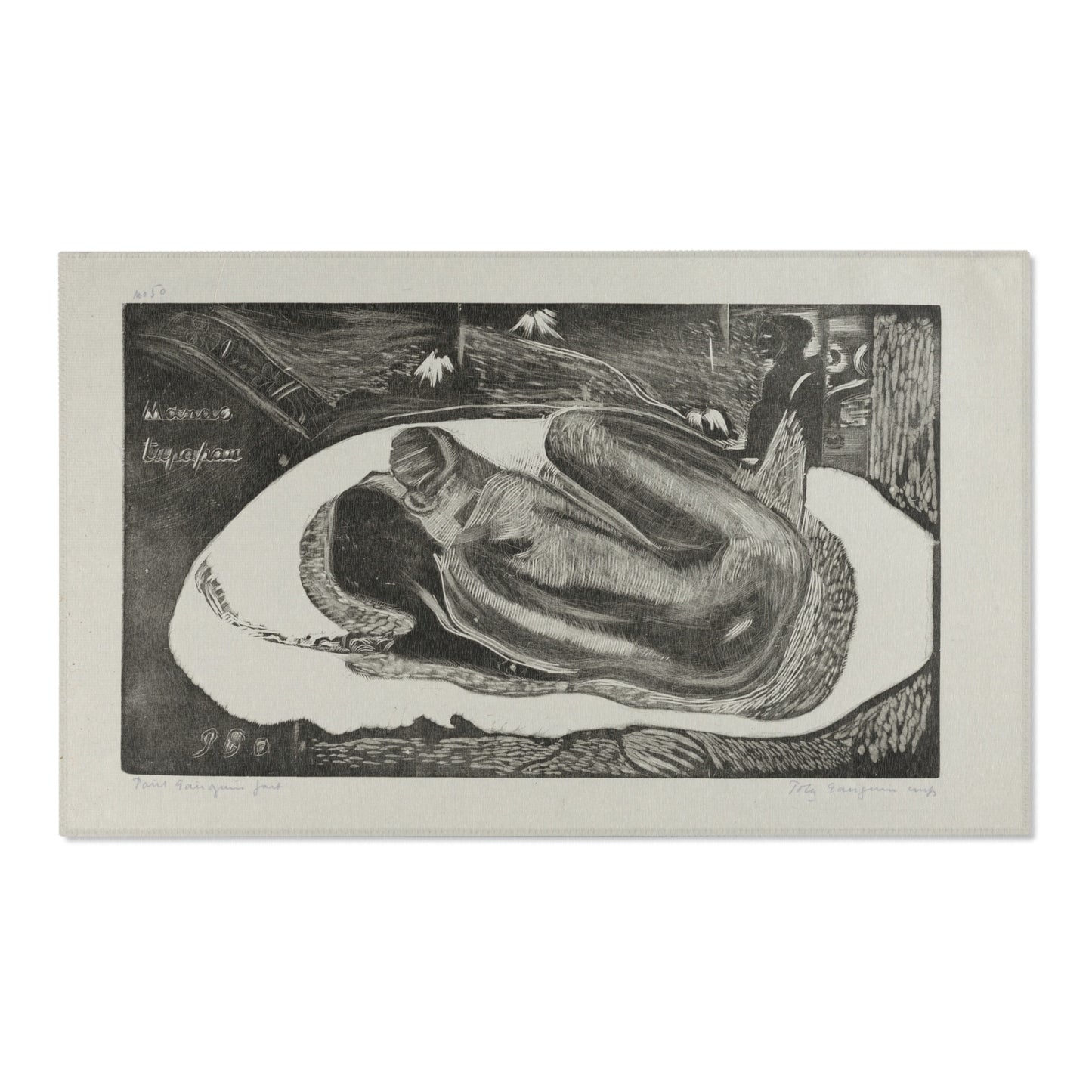 Paul Gauguin - Manao tupapau (She Thinks of the Ghost or The Ghost Thinks of Her), from the Noa Noa Suite | Area Rug
