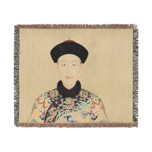 Portraits of the Qianlong Emperor Tapestry Blanket
