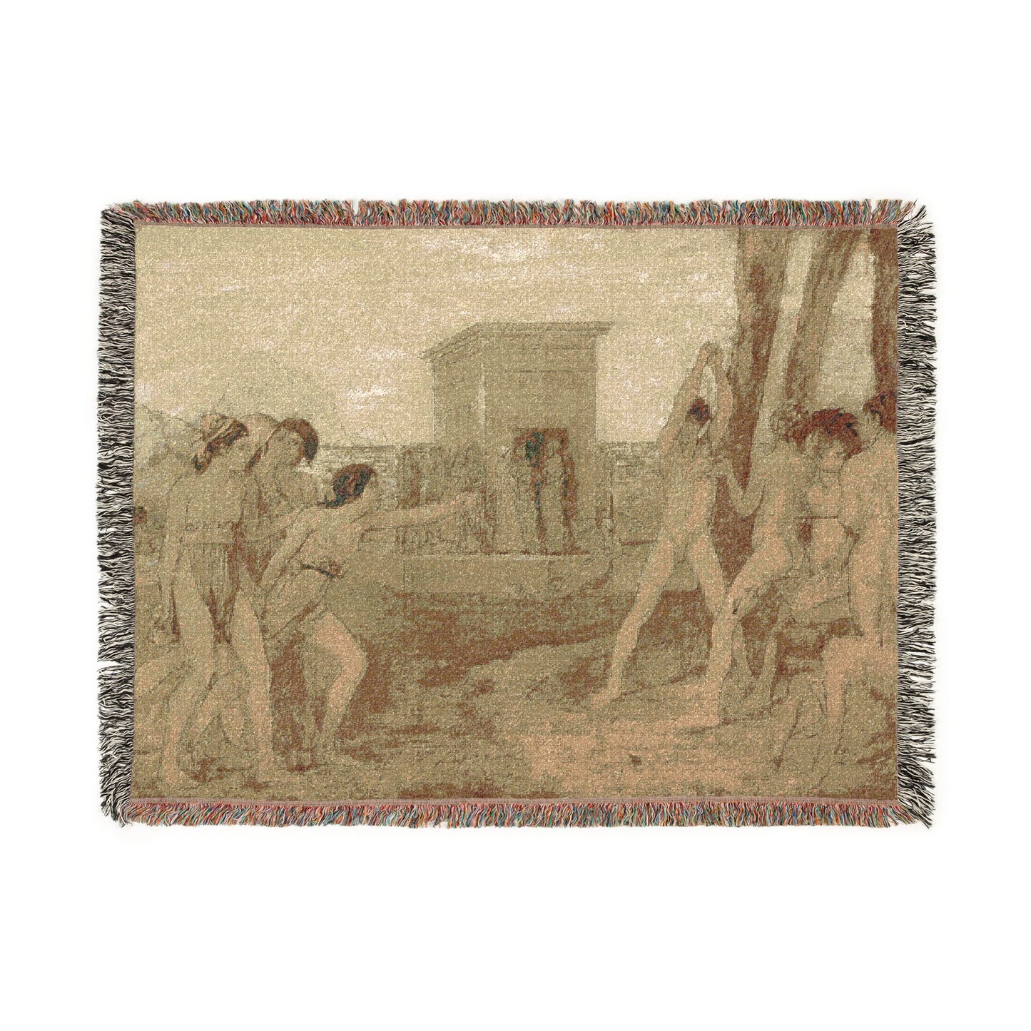 Hilaire Germain Edgar Degas - Young Spartan Girls Challenging Boys | Woven Tapestry Blanket