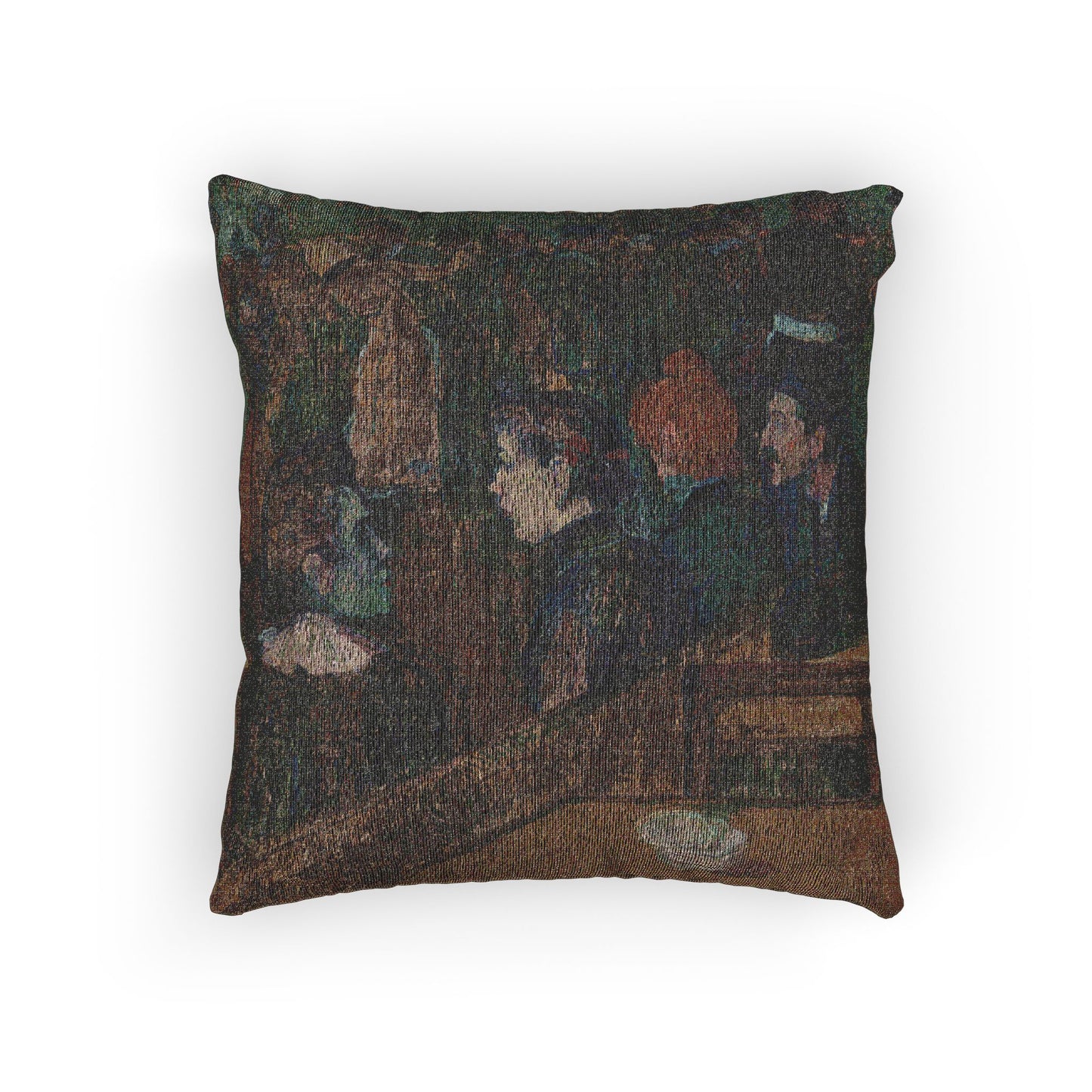 Moulin de la Galette — Henri de Toulouse-Lautrec Woven Pillow