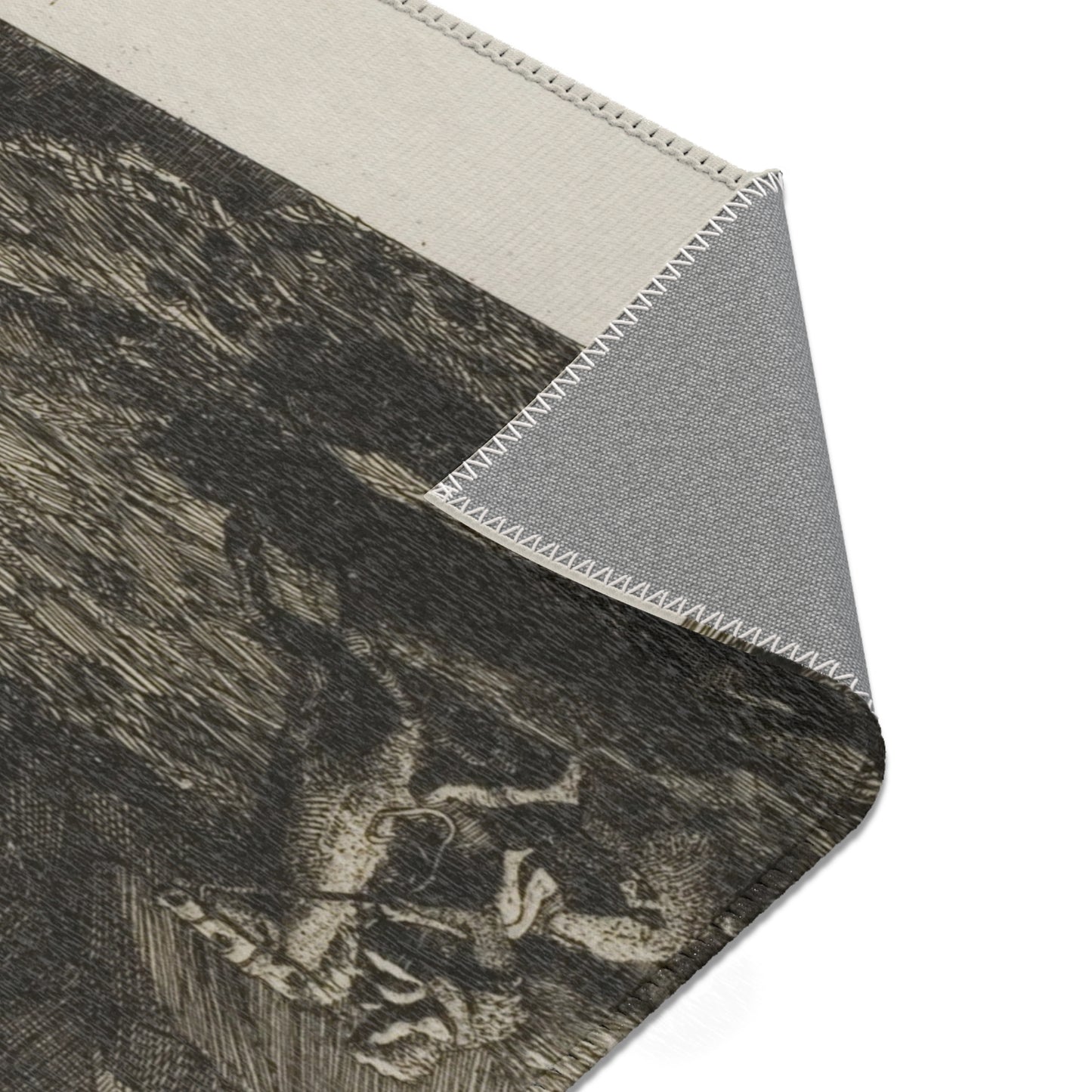 Odilon Redon - Fear | Area Rug