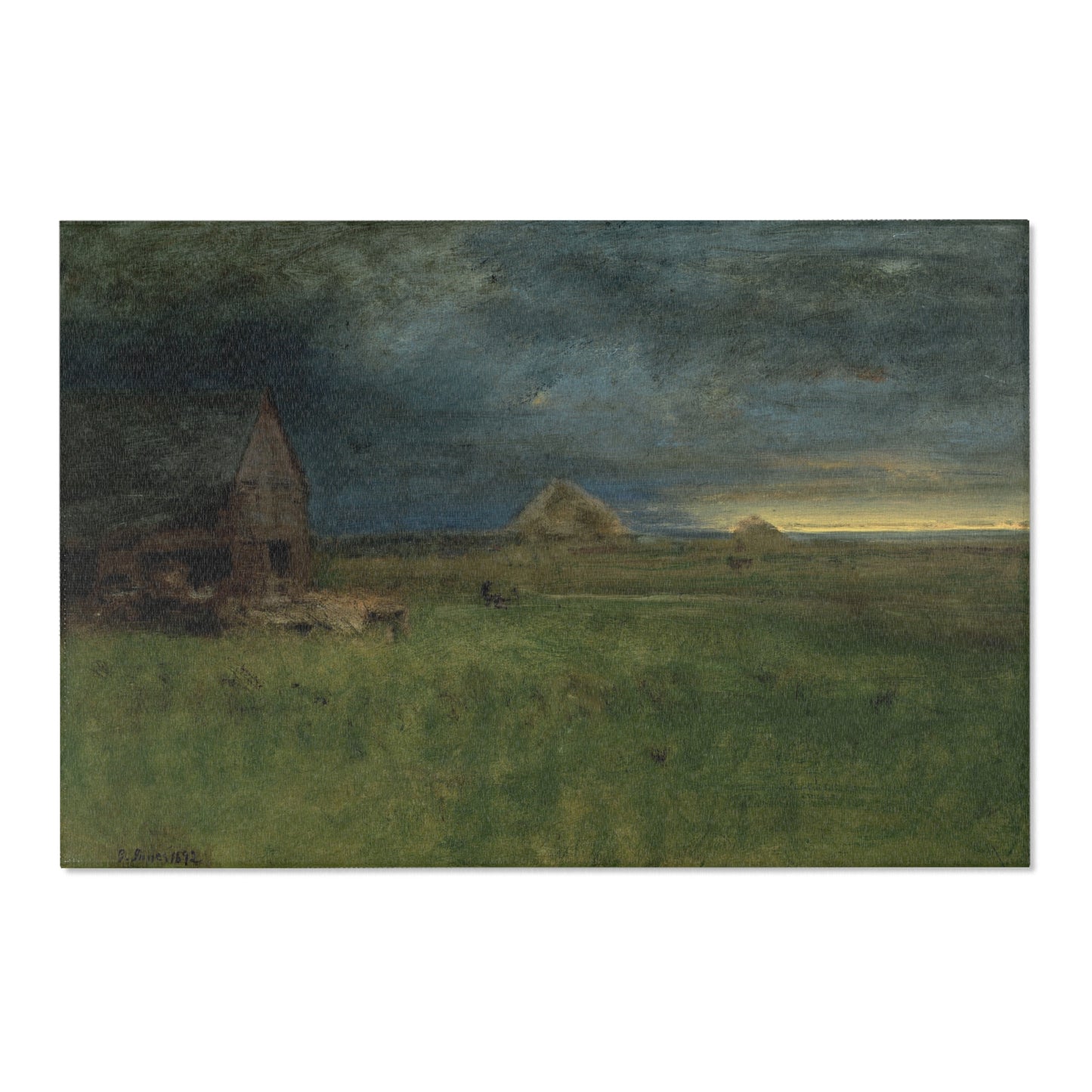 George Inness - The Lonely Farm, Nantucket | Area Rug