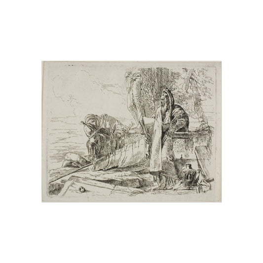 Standing Philosopher and Two Other Figures — Giovanni Battista Tiepolo Fine Art Poster