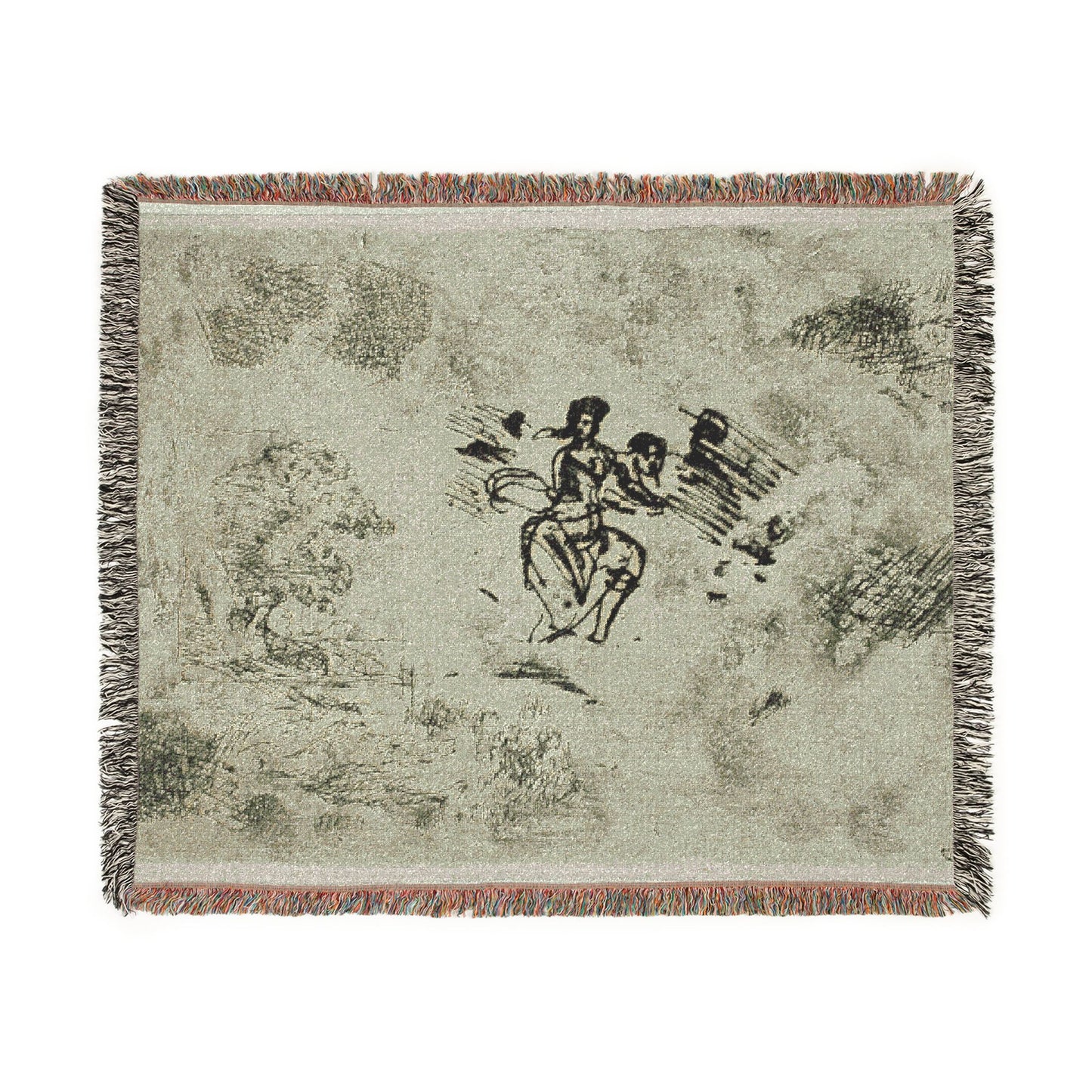 Claude Lorrain - Seated Woman and Other Sketches | Woven Tapestry Blanket