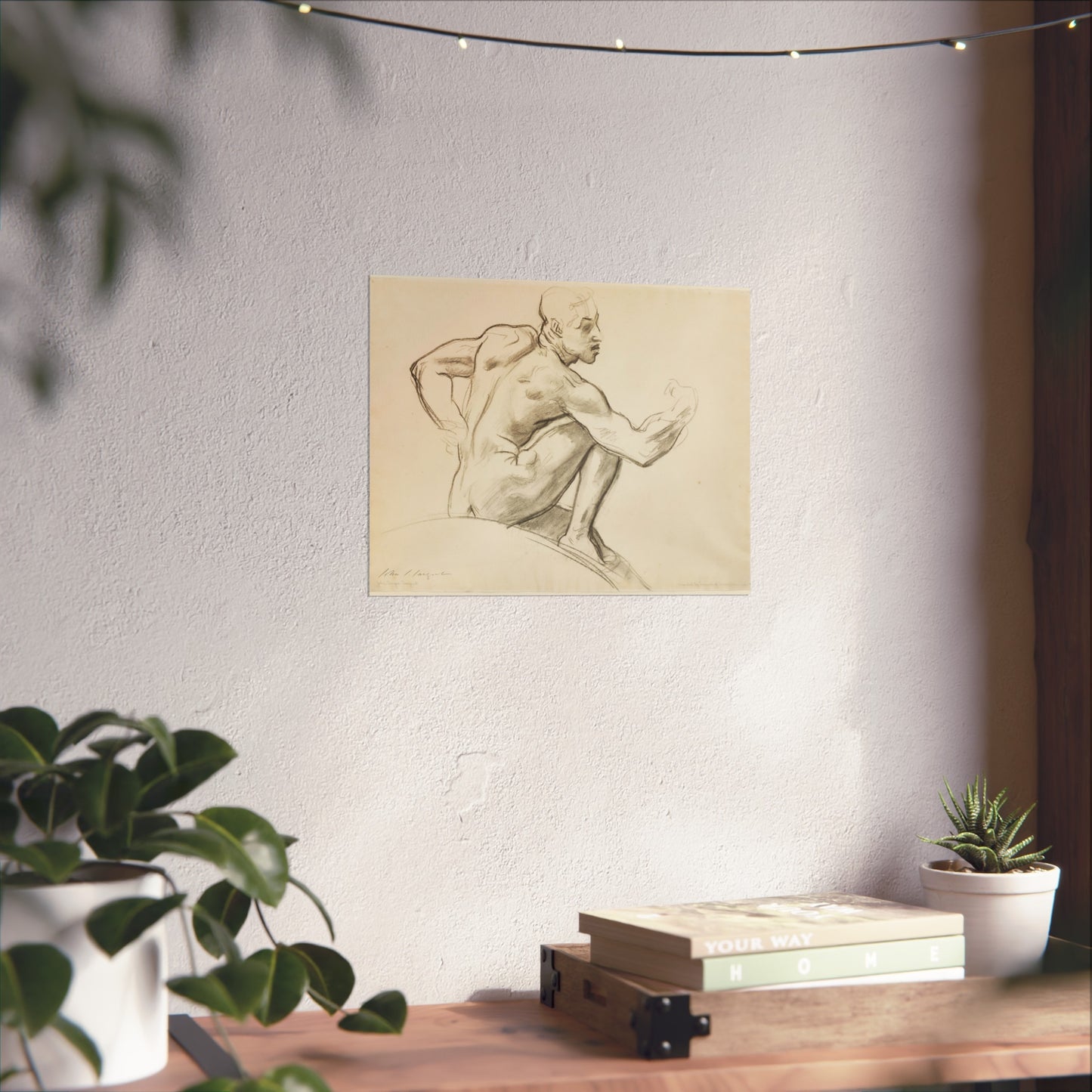 John Singer Sargent - Seated Male Nude | Fine Art Poster