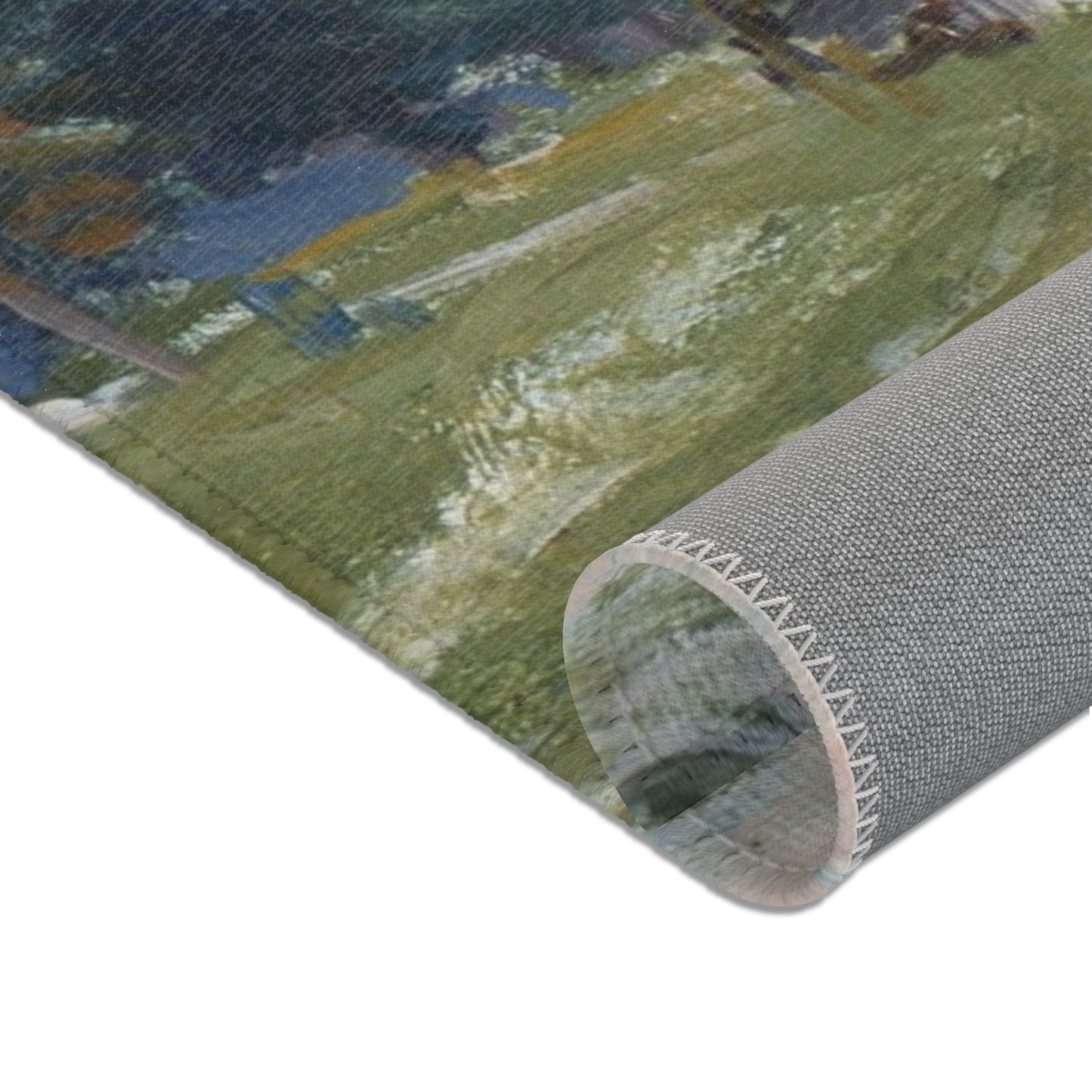 Alfred Sisley - A Turn in the Road | Area Rug