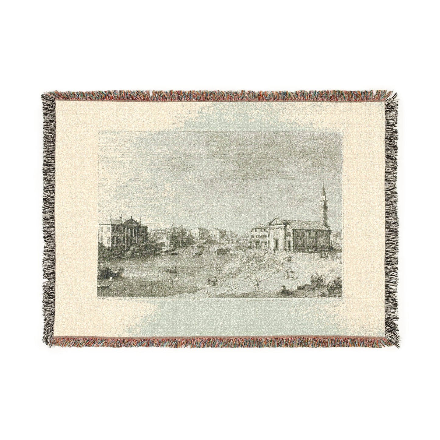 Canaletto - Al Dolo, from Vedute | Woven Tapestry Blanket