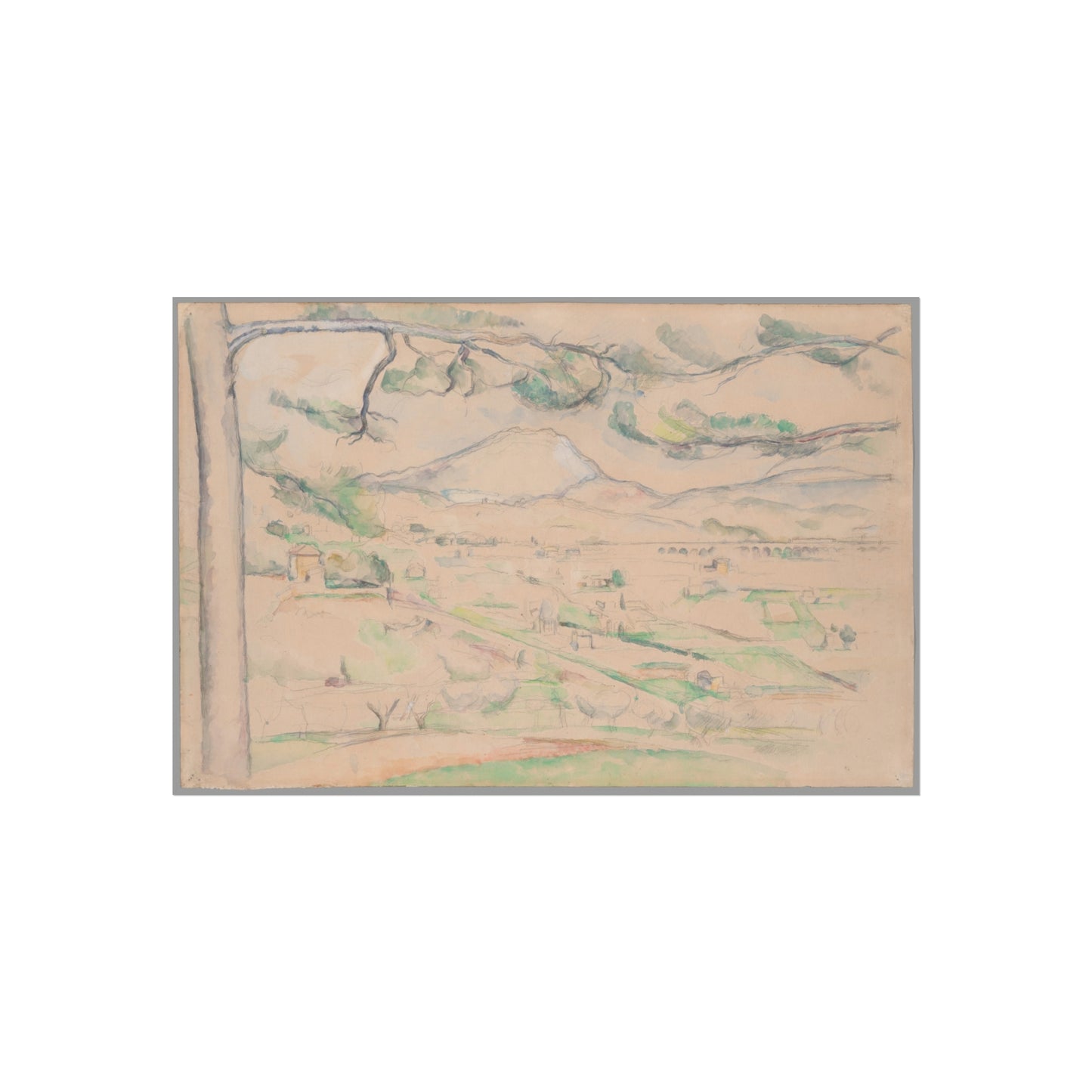 Paul Cezanne - Montagne Sainte-Victoire (The Arc Valley) | Fine Art Poster