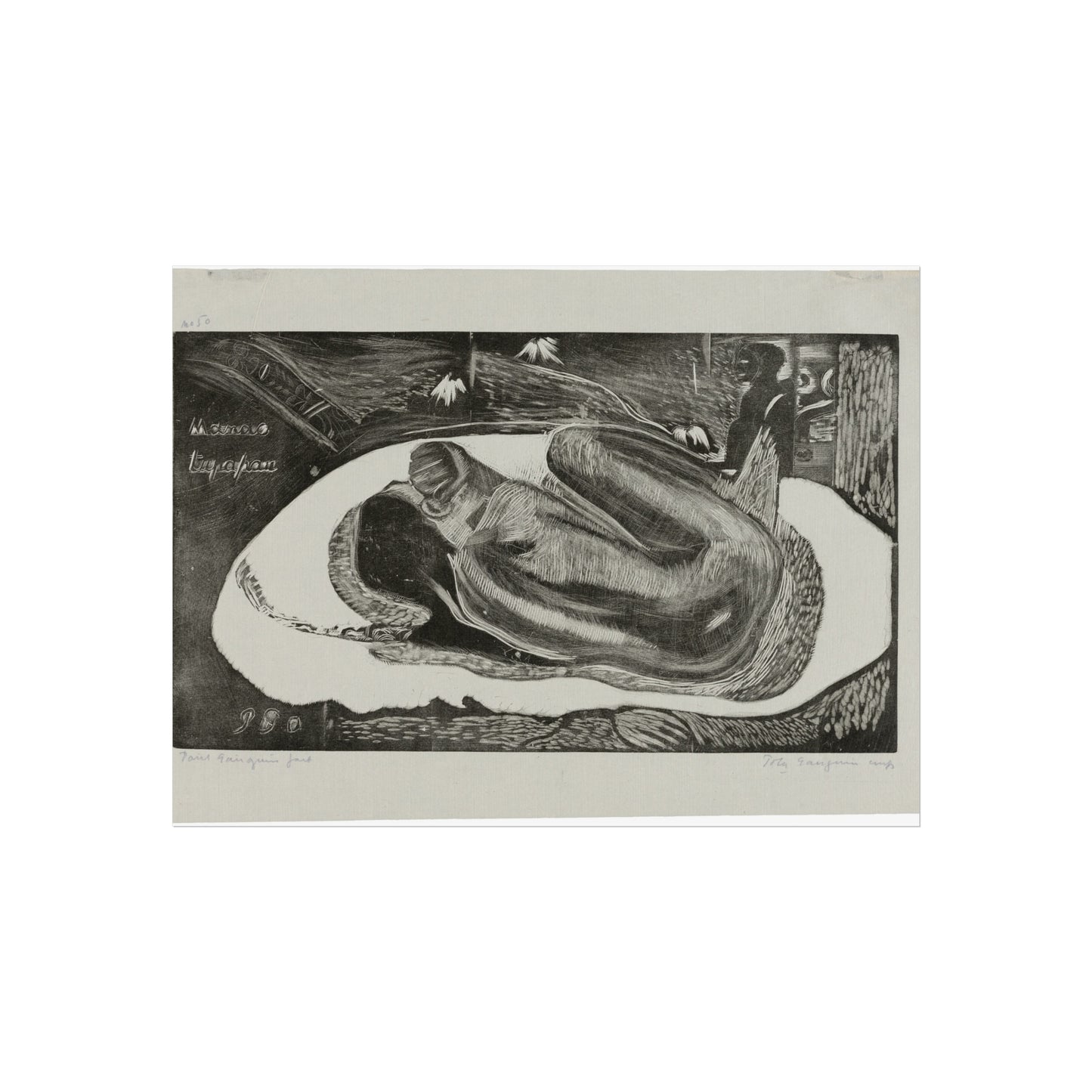 Paul Gauguin - Manao tupapau (She Thinks of the Ghost or The Ghost Thinks of Her), from the Noa Noa Suite | Fine Art Poster