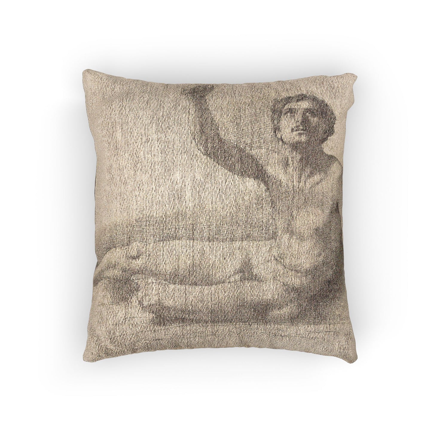 Hilaire Germain Edgar Degas - Study of a Male Nude | Woven Pillow