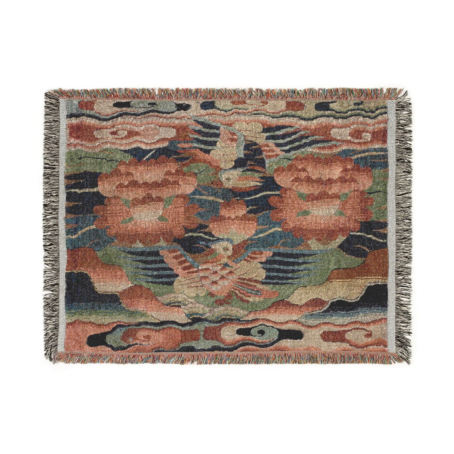 129_rank-badge-buzi | Woven Tapestry Blanket